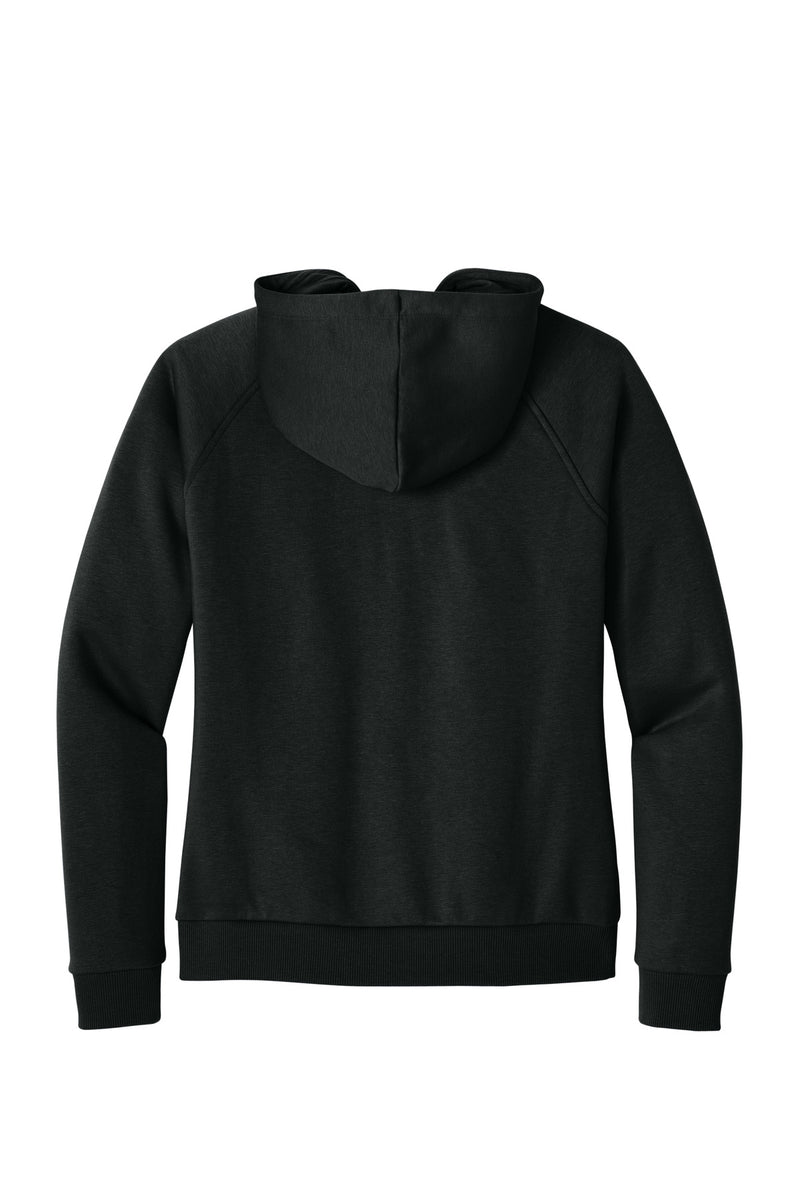 Allmade Women's Organic CVC Fleece Full-Zip Hoodie - Deep Black