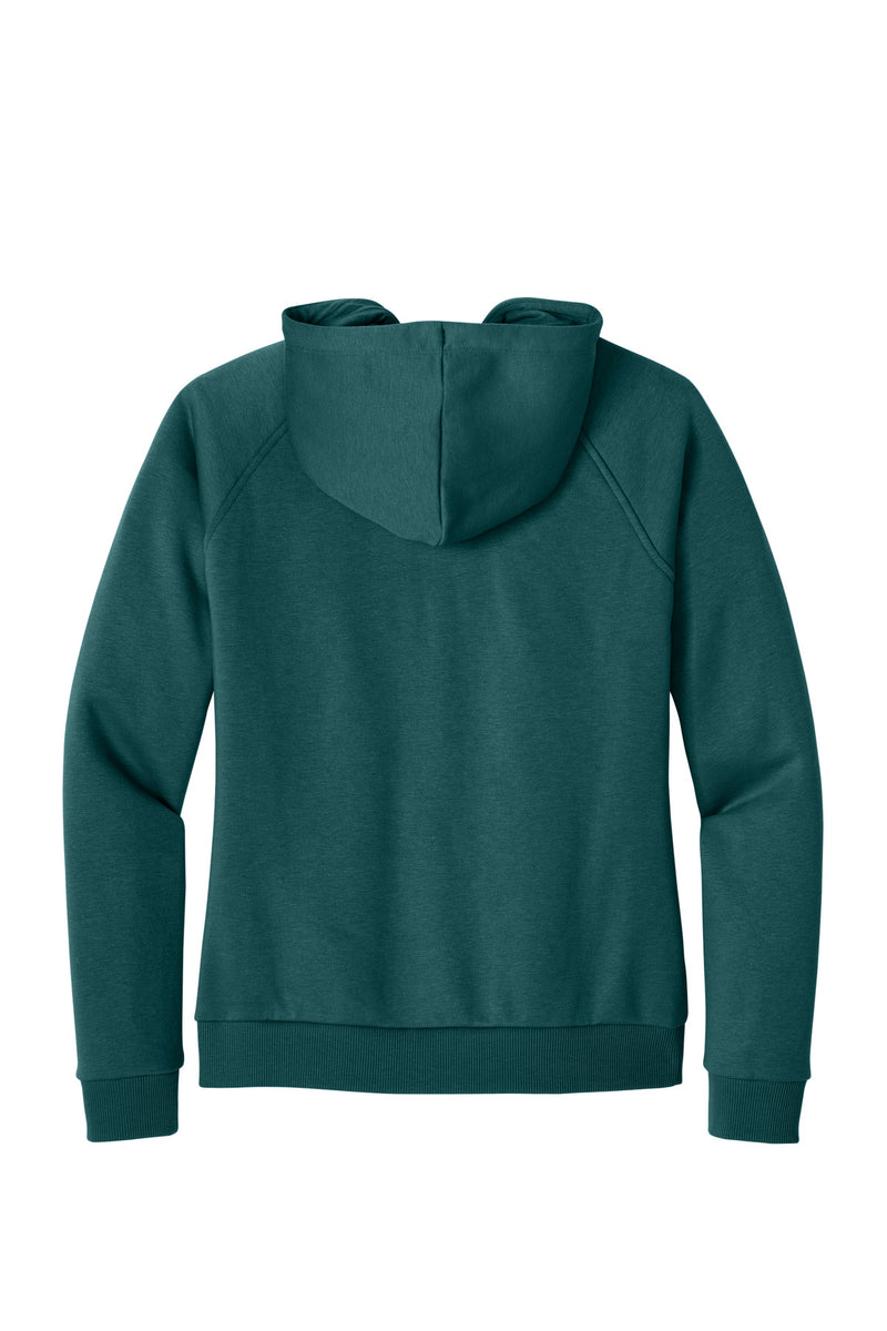 Allmade Women's Organic CVC Fleece Full-Zip Hoodie - Deep Sea Green