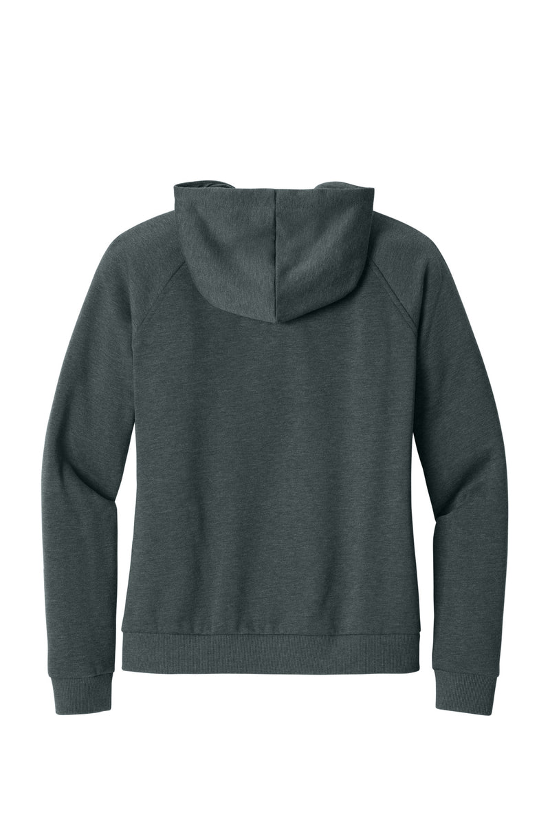Allmade Women's Organic CVC Fleece Full-Zip Hoodie - Terrain Grey Heather