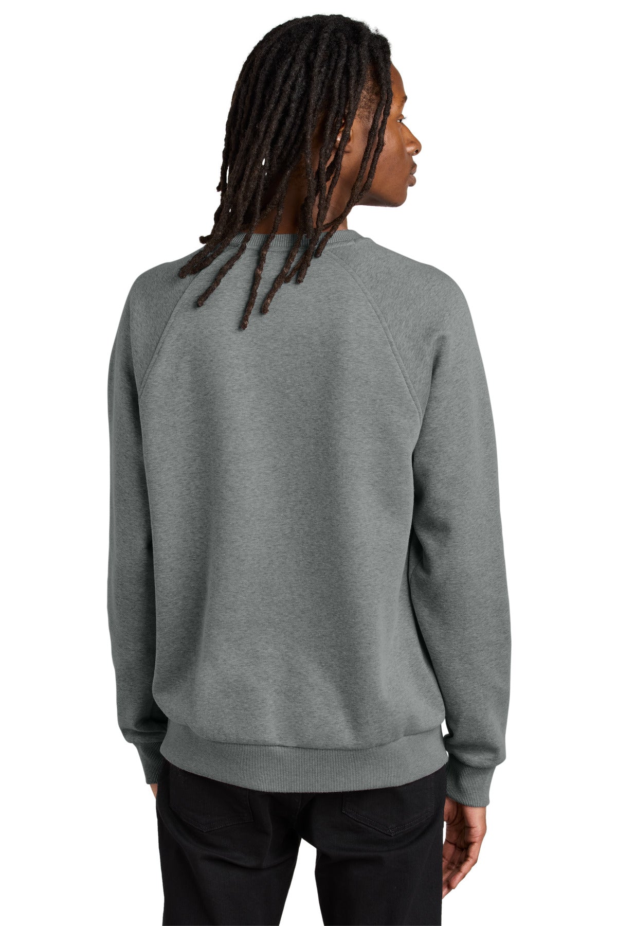 Allmade Unisex Organic CVC Fleece Crewneck Sweatshirt - Aluminum Grey Heather