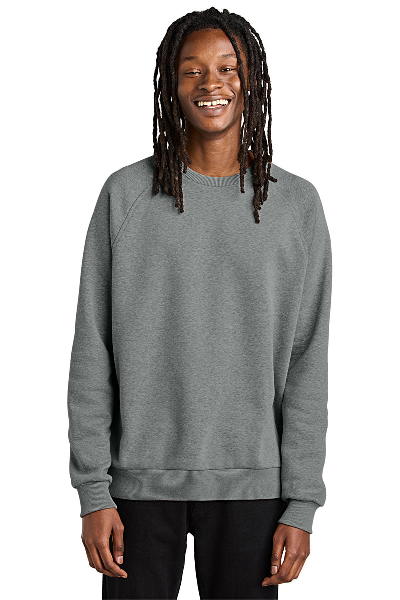 Allmade Unisex Organic CVC Fleece Crewneck Sweatshirt - Aluminum Grey Heather