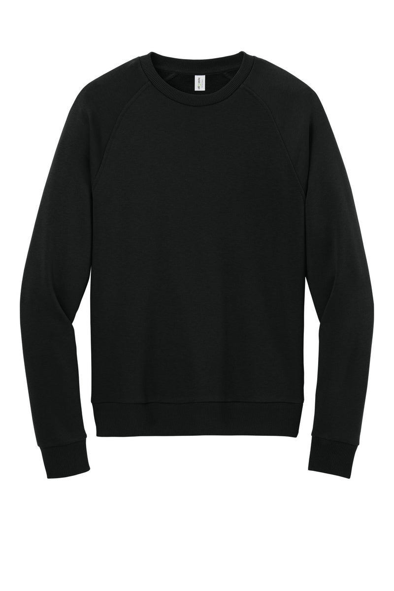 Allmade Unisex Organic CVC Fleece Crewneck Sweatshirt - Deep Black