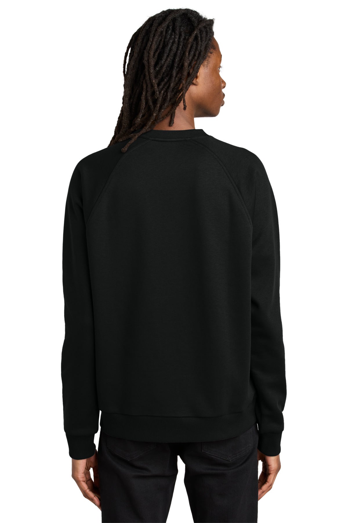 Allmade Unisex Organic CVC Fleece Crewneck Sweatshirt - Deep Black