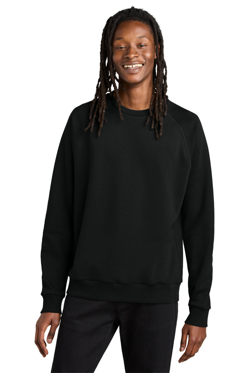 Allmade Unisex Organic CVC Fleece Crewneck Sweatshirt - Deep Black