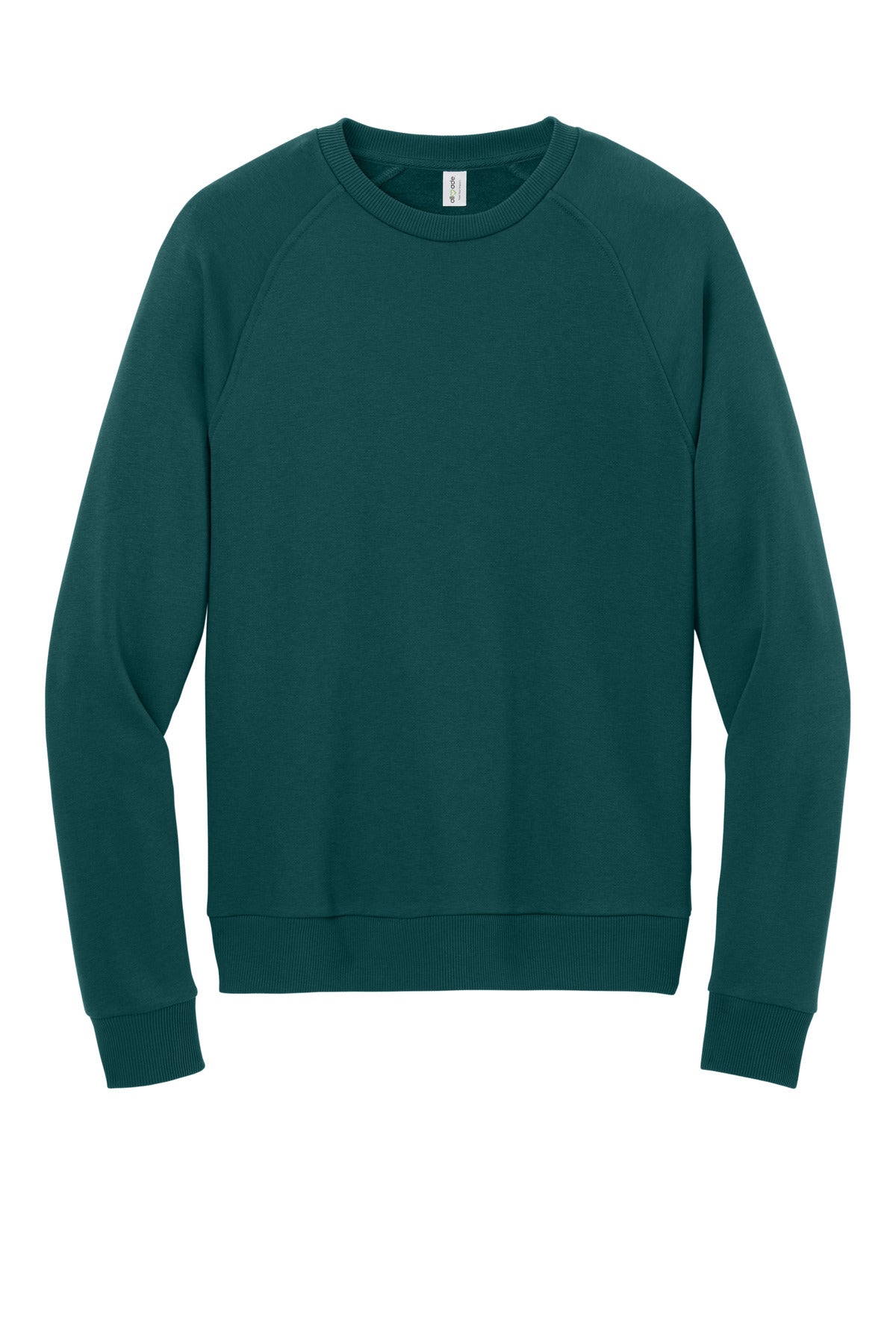 Allmade Unisex Organic CVC Fleece Crewneck Sweatshirt - Deep Sea Green