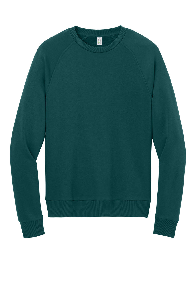 Allmade Unisex Organic CVC Fleece Crewneck Sweatshirt - Deep Sea Green