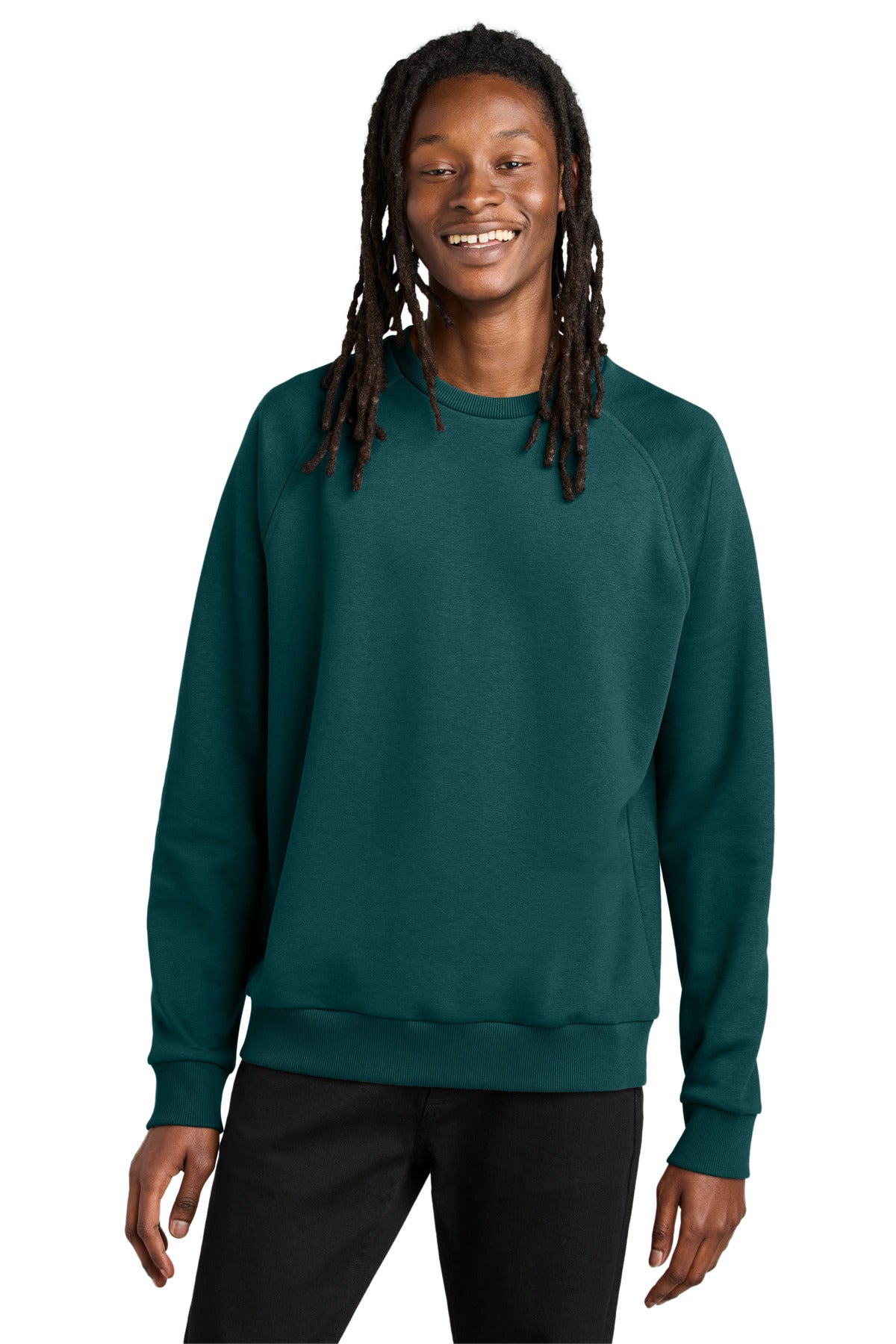 Allmade Unisex Organic CVC Fleece Crewneck Sweatshirt - Deep Sea Green