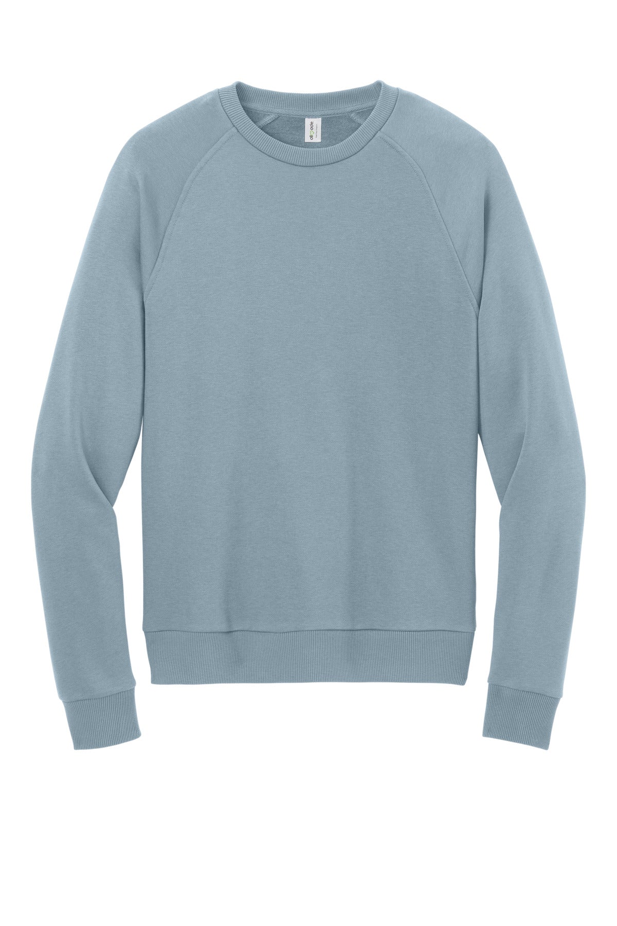 Allmade Unisex Organic CVC Fleece Crewneck Sweatshirt - I Like You Blue