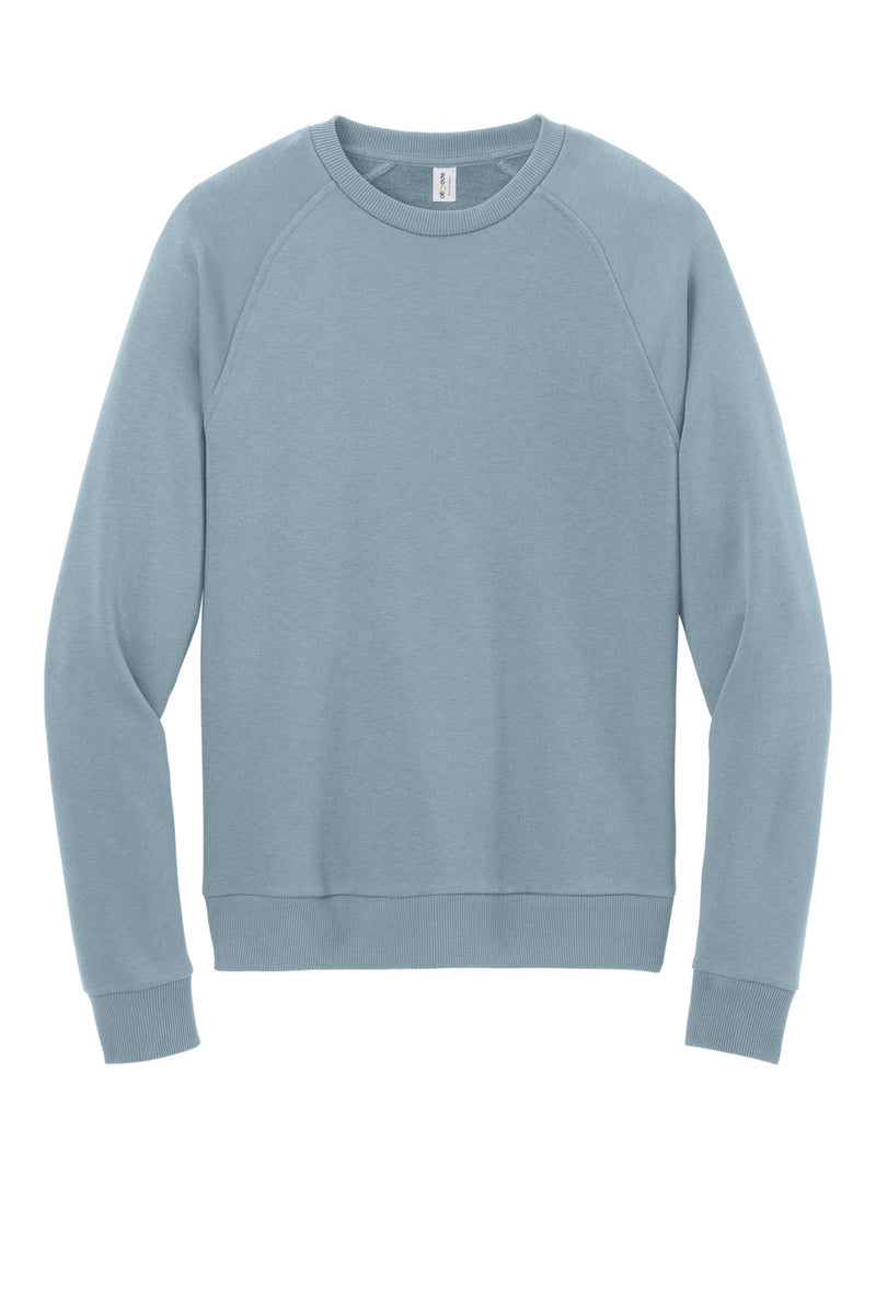 Allmade Unisex Organic CVC Fleece Crewneck Sweatshirt - I Like You Blue