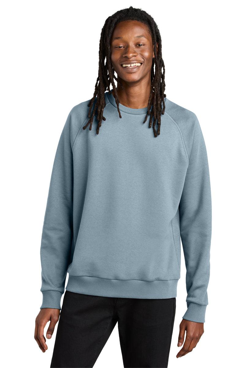 Allmade Unisex Organic CVC Fleece Crewneck Sweatshirt - I Like You Blue