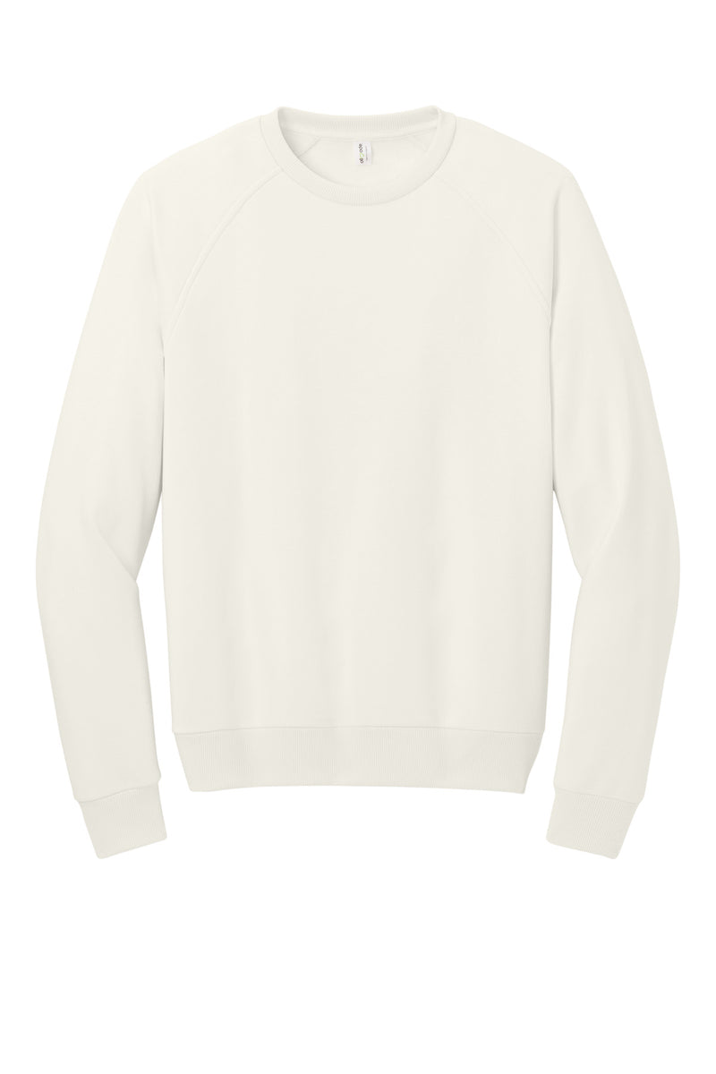 Allmade Unisex Organic CVC Fleece Crewneck Sweatshirt - White Sand
