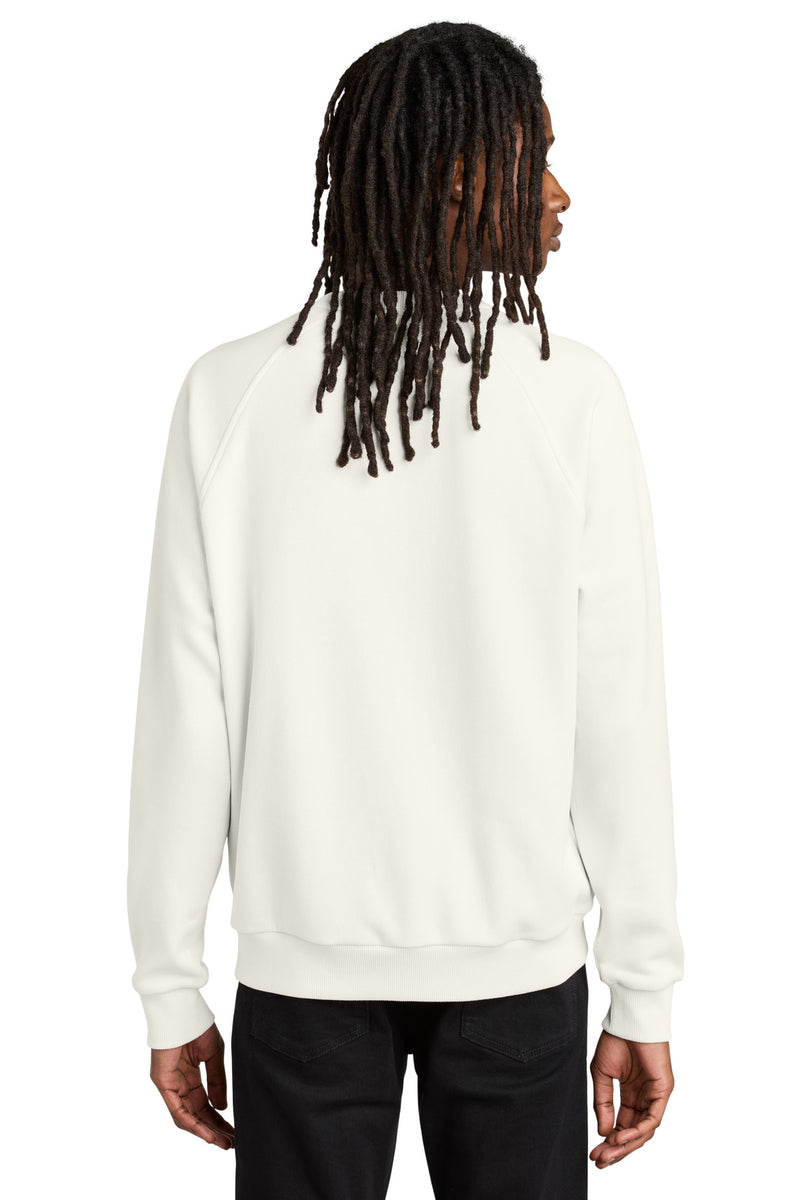 Allmade Unisex Organic CVC Fleece Crewneck Sweatshirt - White Sand