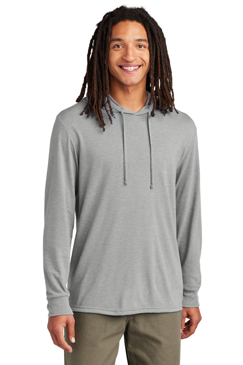 Allmade Unisex Tri-Blend Hoodie Tee - Aluminum Grey