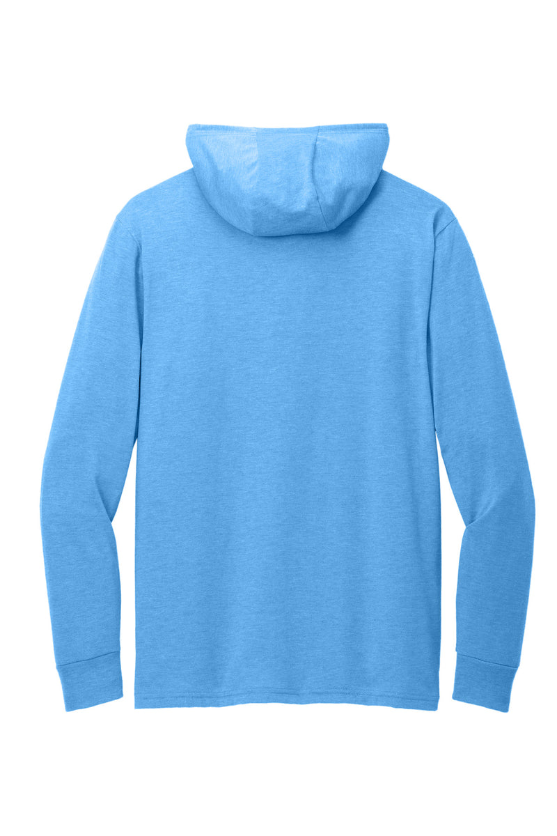 Allmade Unisex Tri-Blend Hoodie Tee - Azure Blue