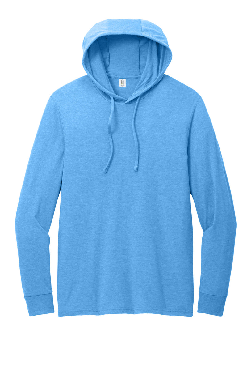 Allmade Unisex Tri-Blend Hoodie Tee - Azure Blue