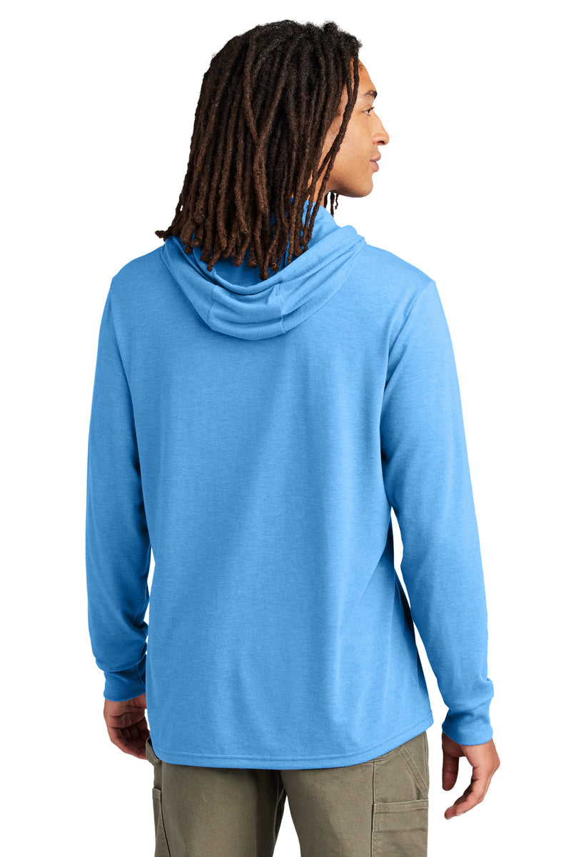 Allmade Unisex Tri-Blend Hoodie Tee - Azure Blue