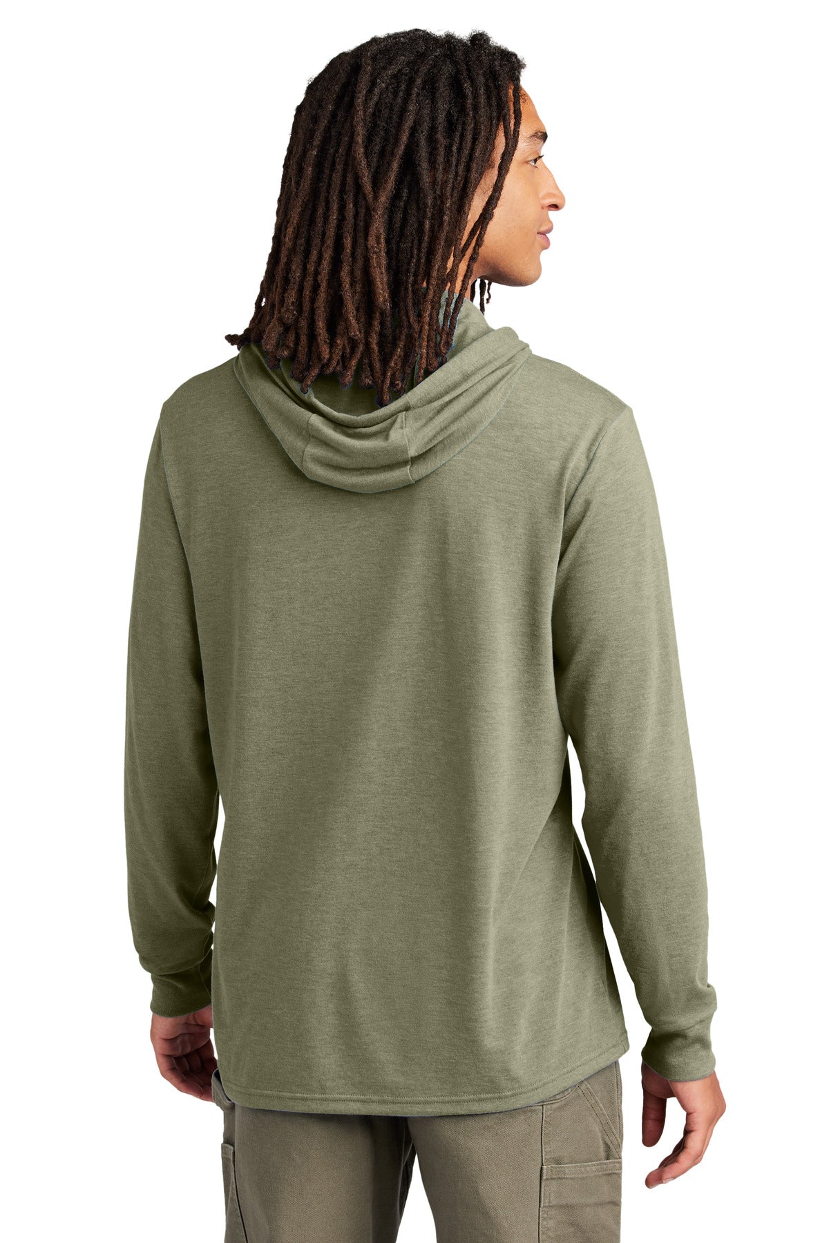 Allmade Unisex Tri-Blend Hoodie Tee - Olive You Green