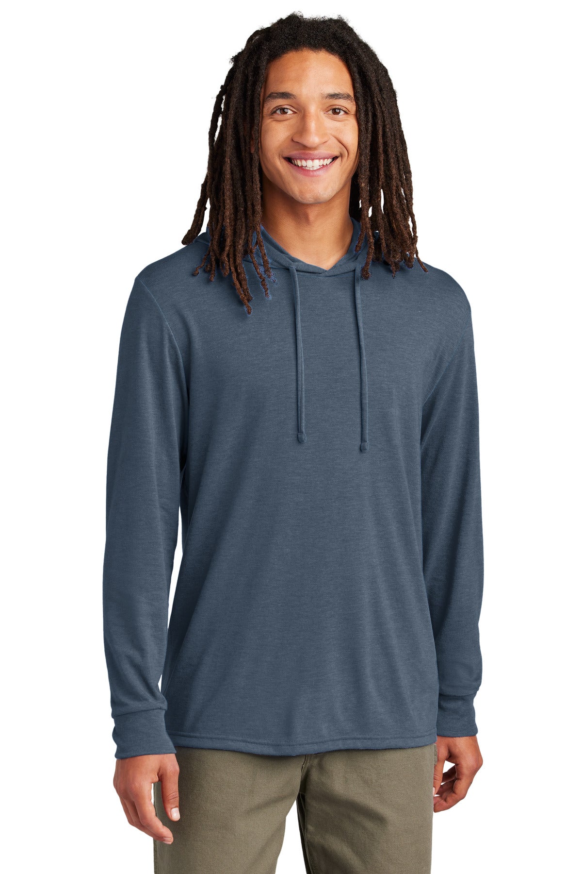 Allmade Unisex Tri-Blend Hoodie Tee - Rebel Blue