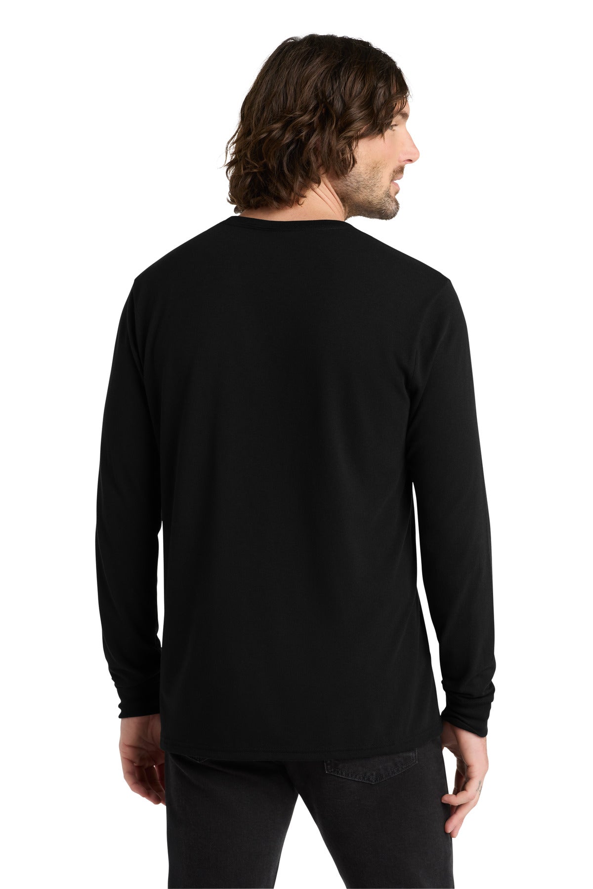Allmade  Unisex Tri-Blend Long Sleeve Tee - Deep Black
