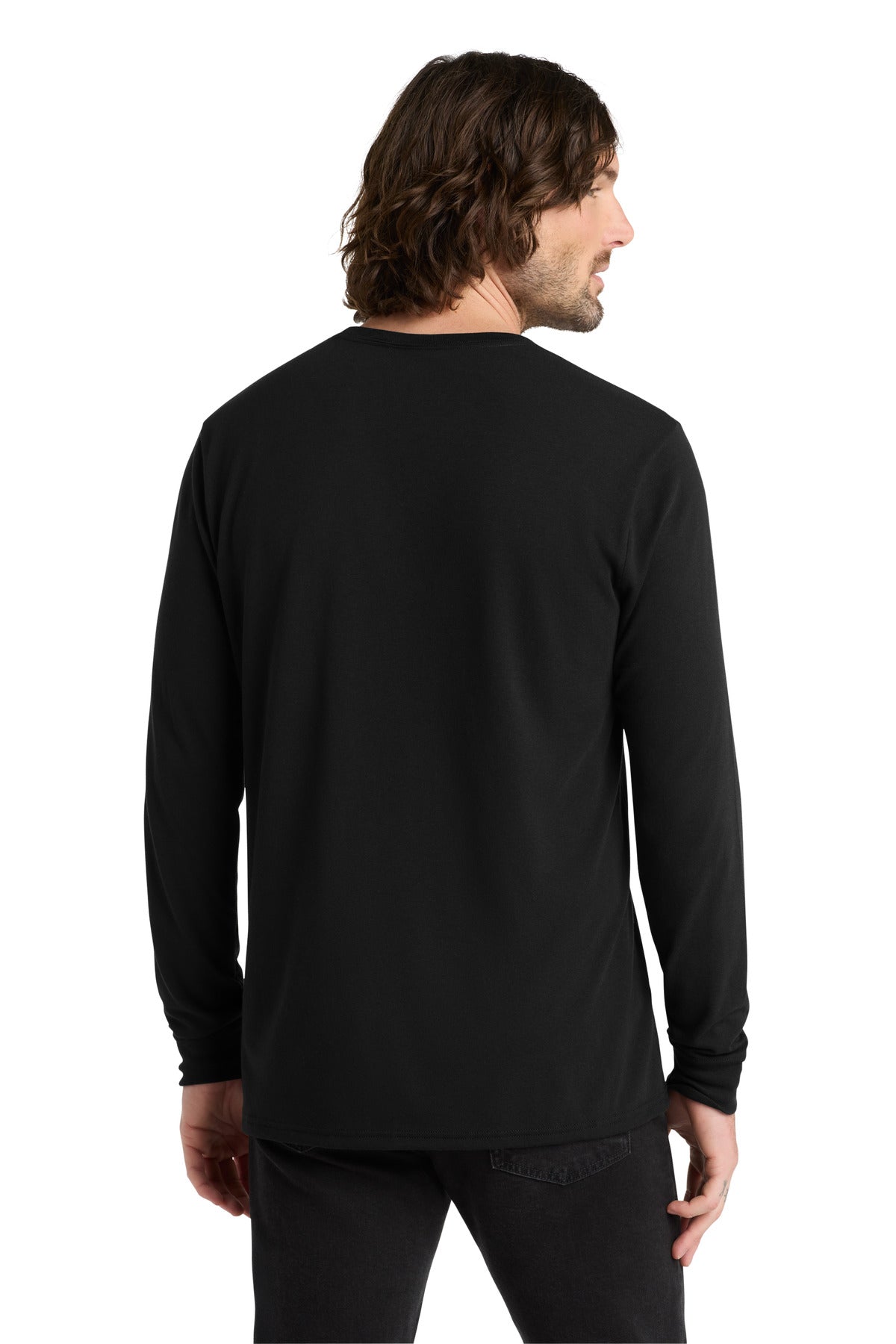 Allmade  Unisex Tri-Blend Long Sleeve Tee - Space Black