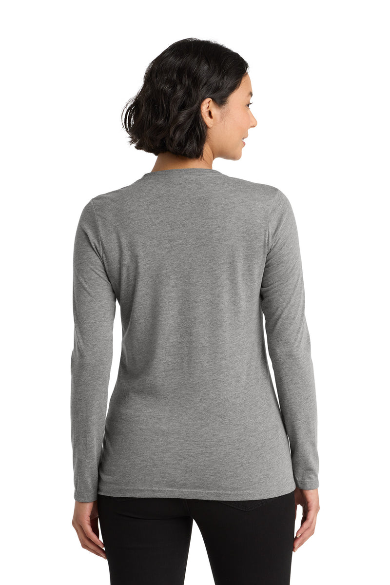 Allmade   Women's Tri-Blend Long Sleeve Tee - Aluminum Grey