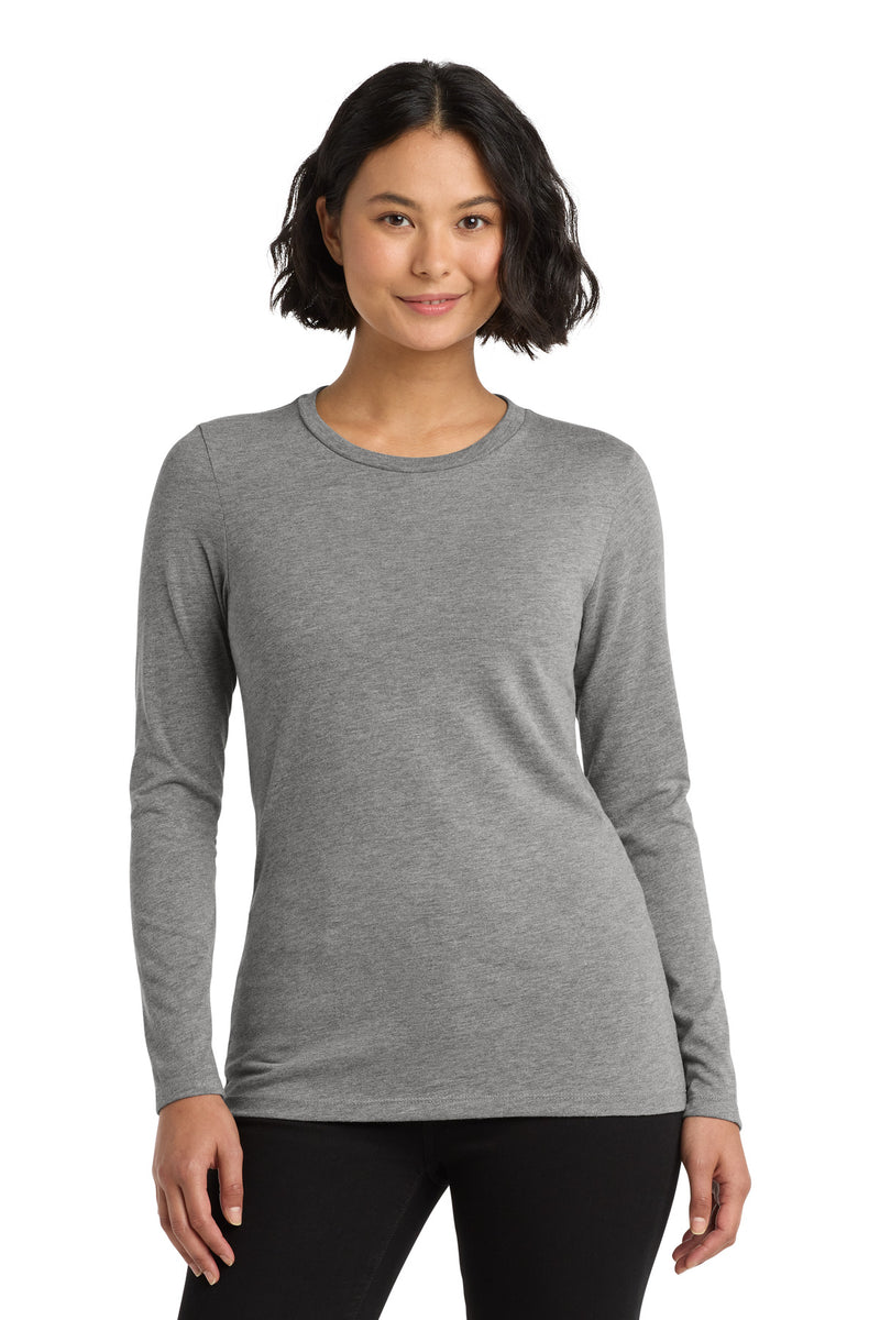 Allmade   Women's Tri-Blend Long Sleeve Tee - Aluminum Grey