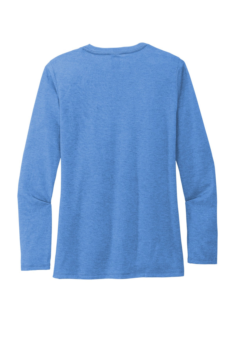 Allmade   Women's Tri-Blend Long Sleeve Tee - Azure Blue