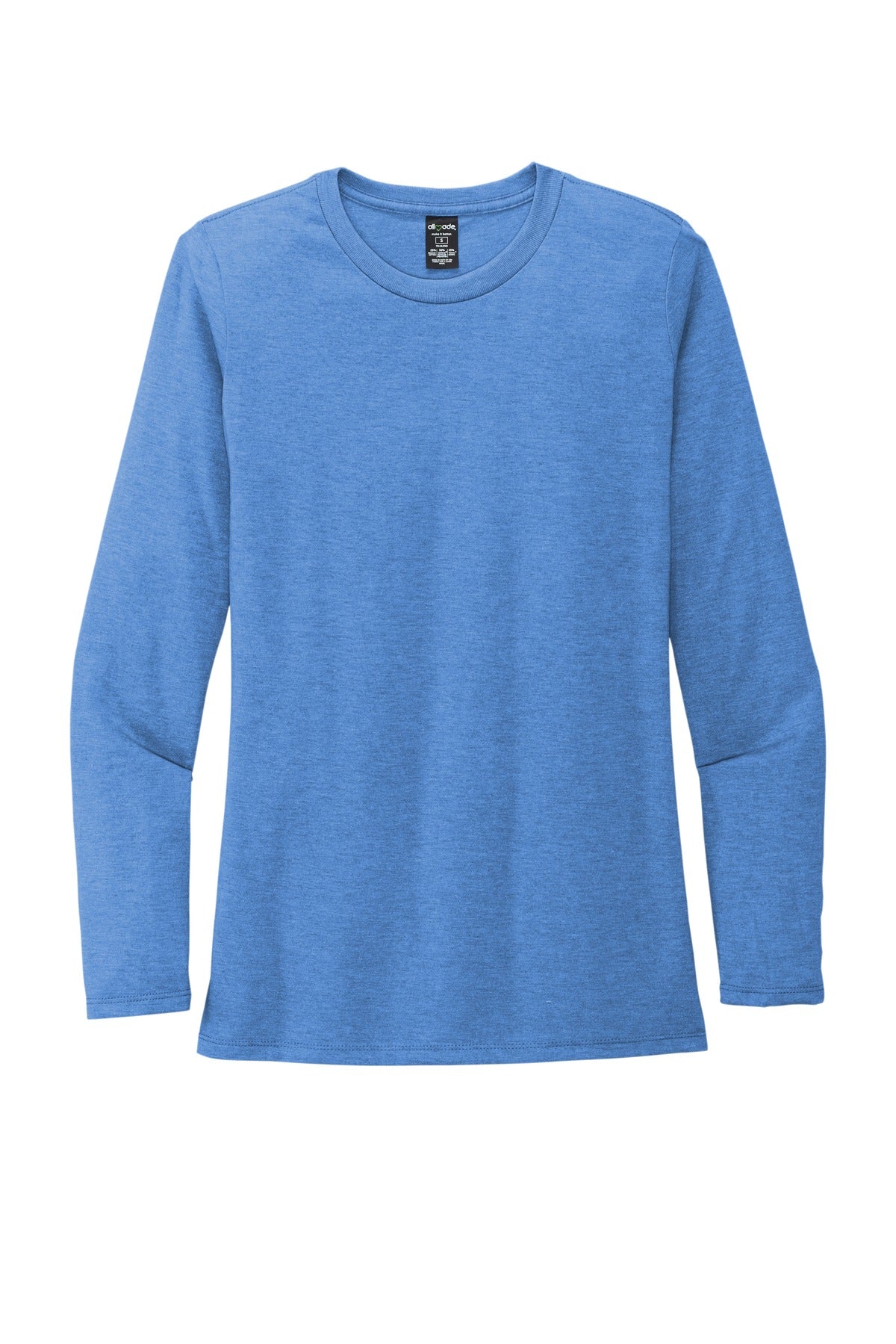 Allmade   Women's Tri-Blend Long Sleeve Tee - Azure Blue