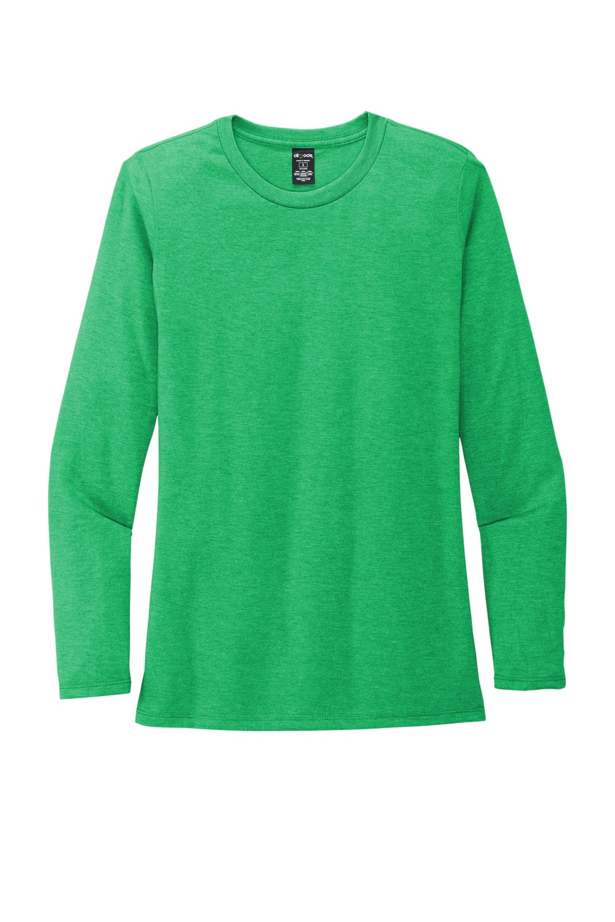 Allmade   Women's Tri-Blend Long Sleeve Tee - Enviro Green