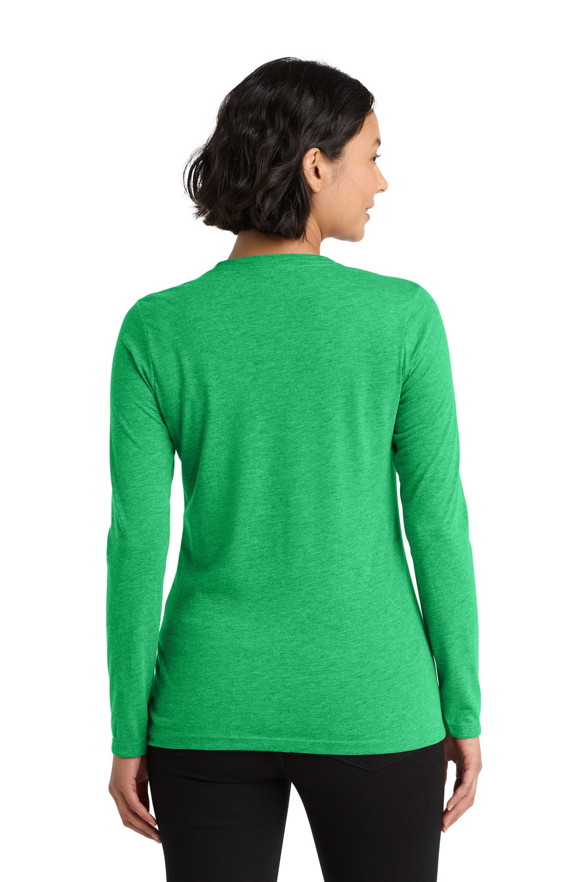 Allmade   Women's Tri-Blend Long Sleeve Tee - Enviro Green