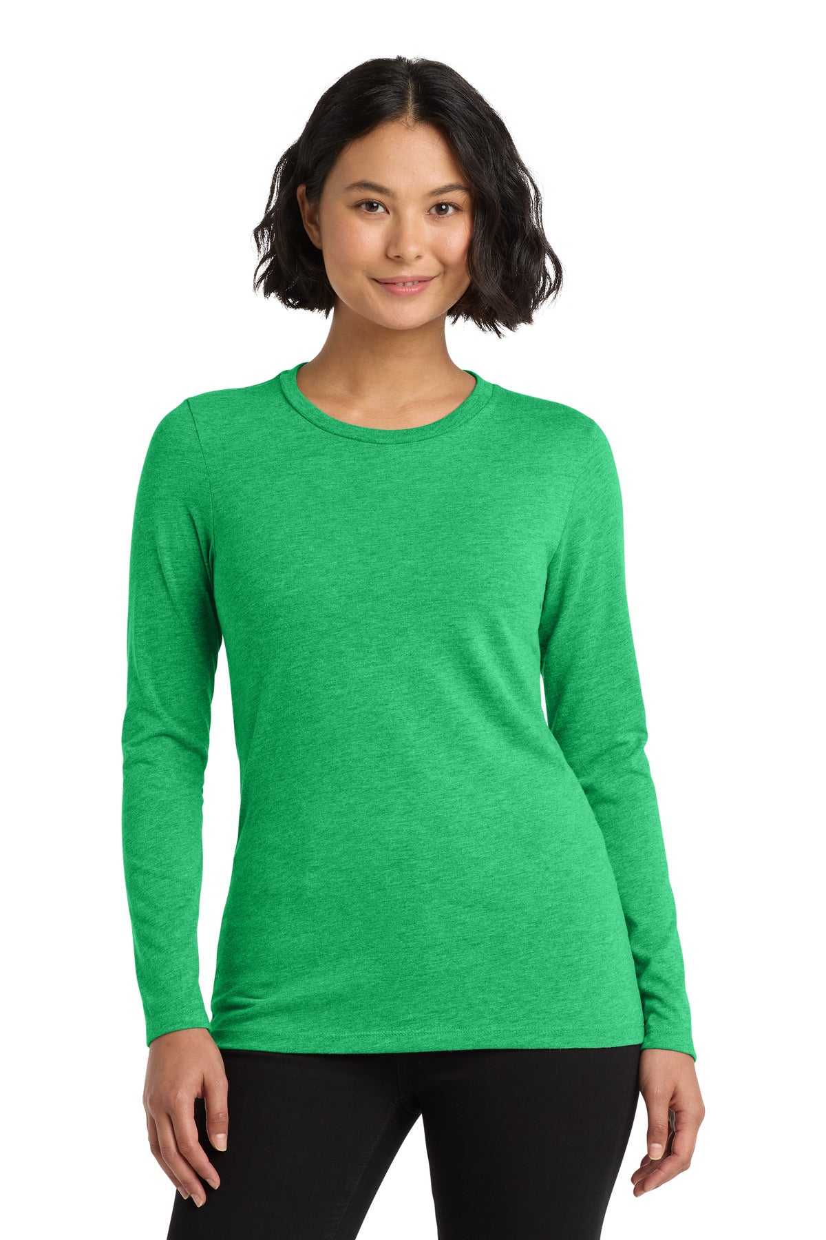 Allmade   Women's Tri-Blend Long Sleeve Tee - Enviro Green