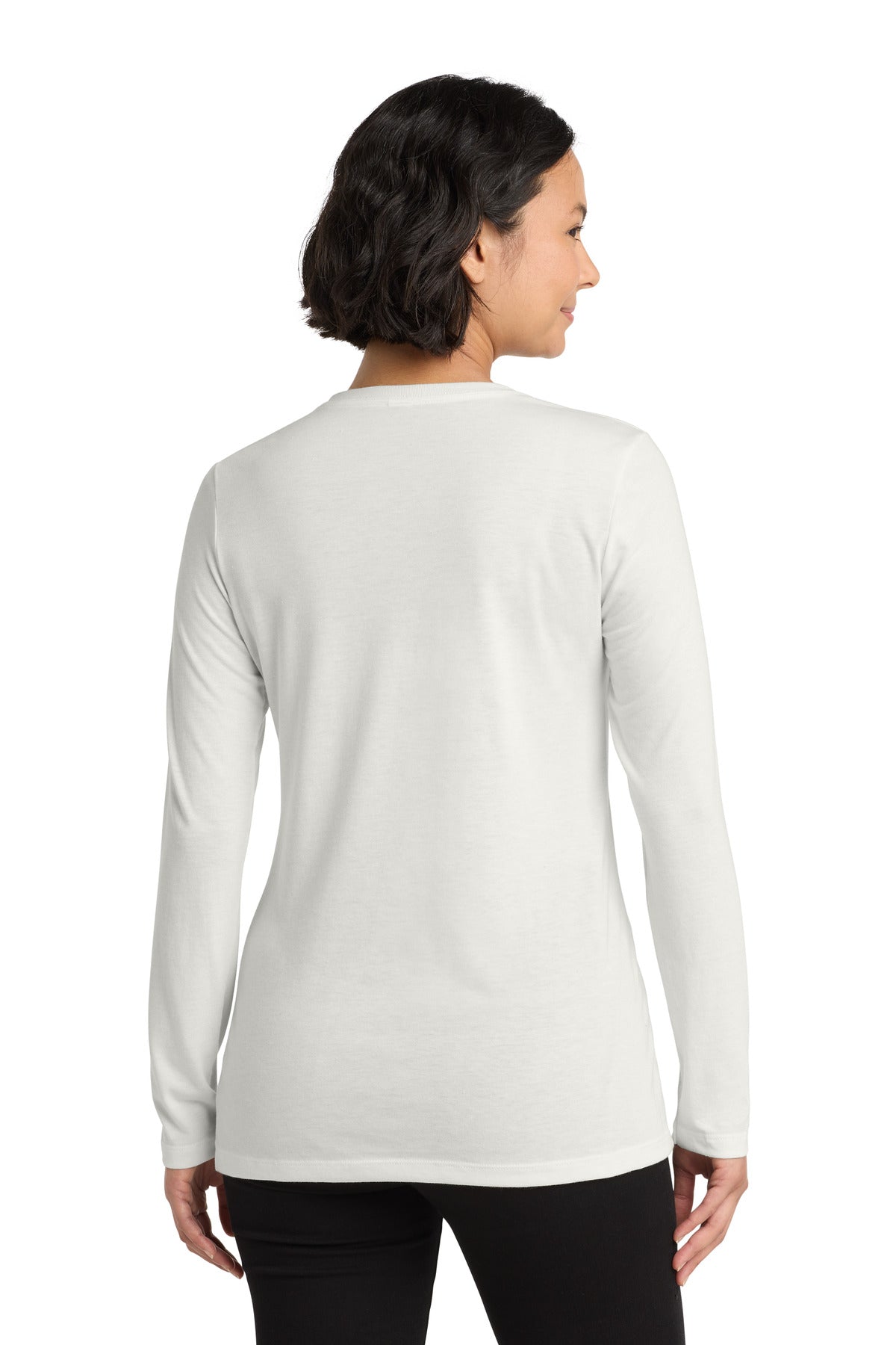 Allmade   Women's Tri-Blend Long Sleeve Tee - Fairly White
