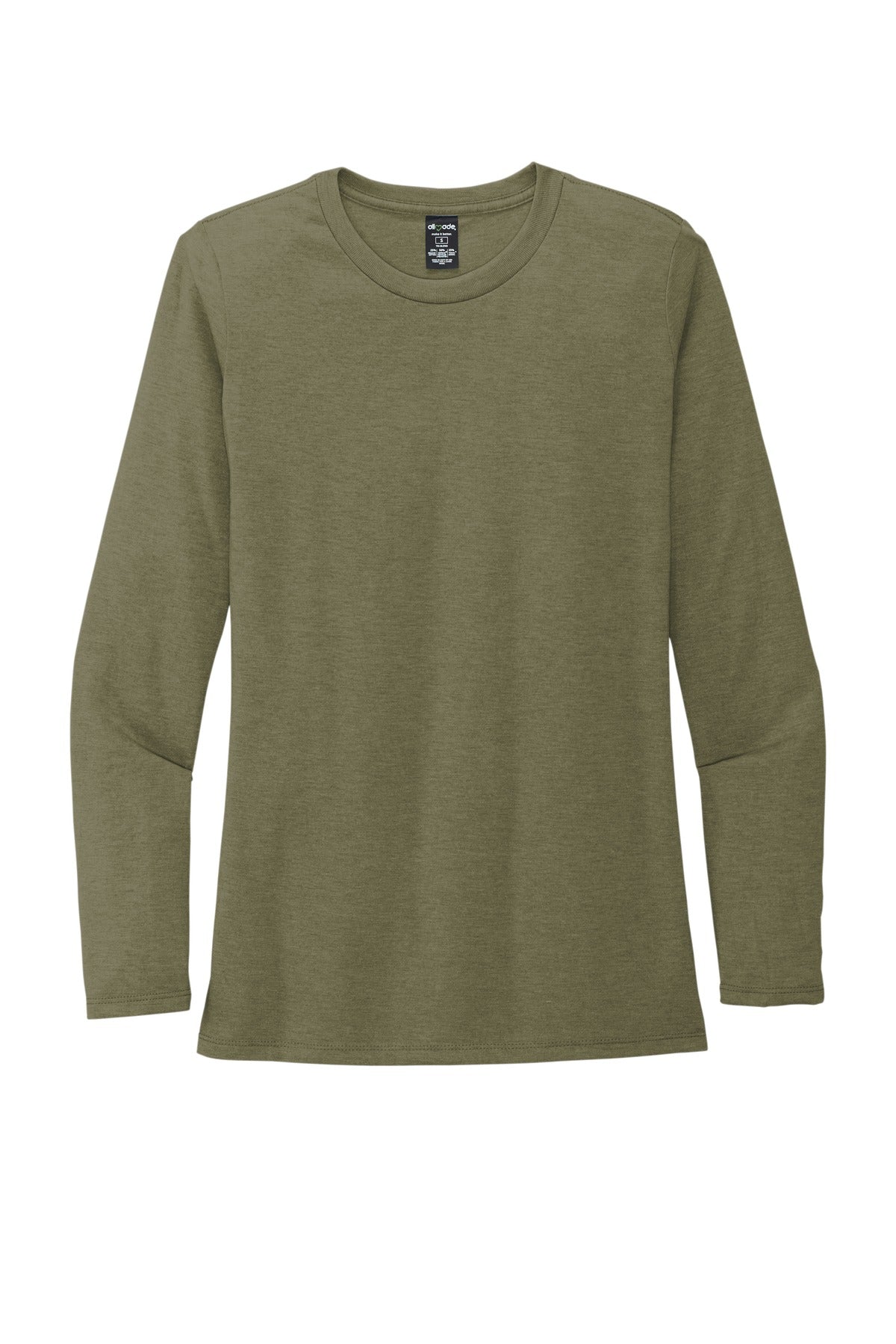 Allmade   Women's Tri-Blend Long Sleeve Tee - Olive You Green
