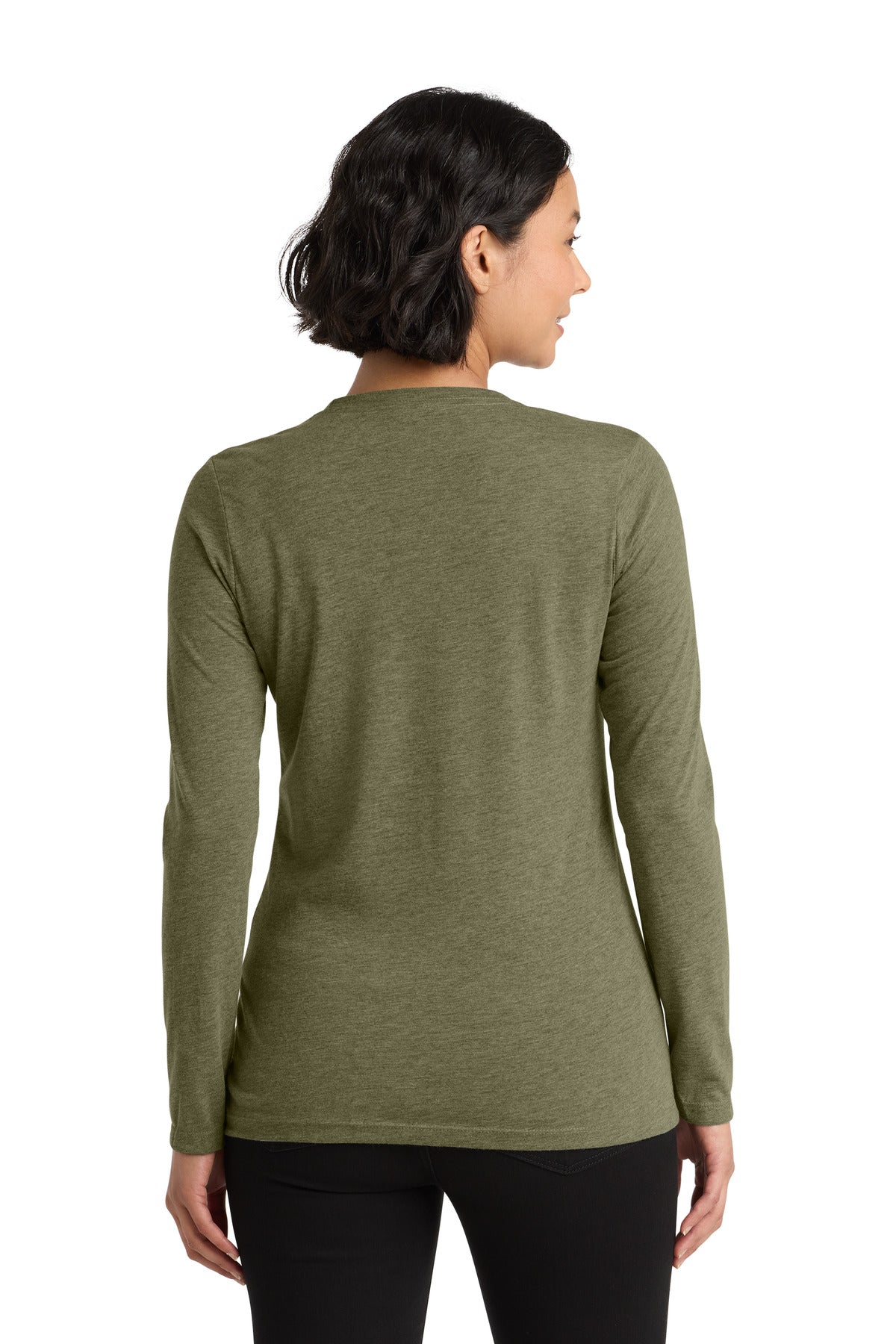 Allmade   Women's Tri-Blend Long Sleeve Tee - Olive You Green