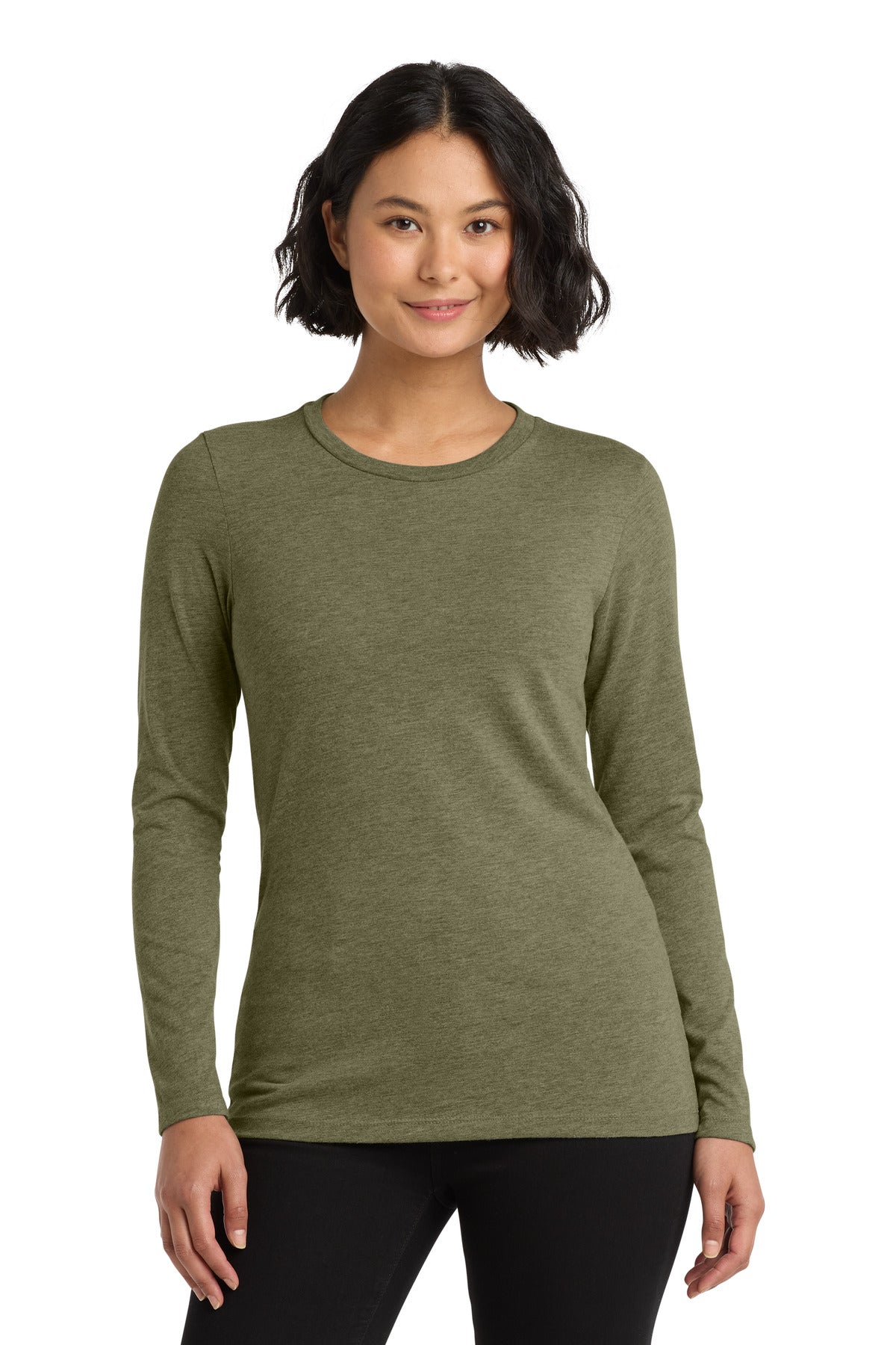 Allmade   Women's Tri-Blend Long Sleeve Tee - Olive You Green