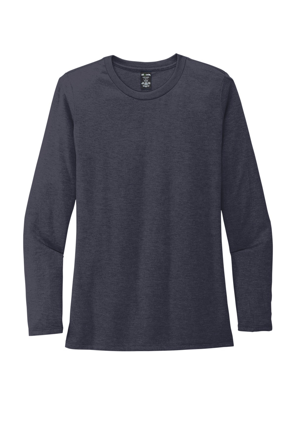 Allmade   Women's Tri-Blend Long Sleeve Tee - Rebel Blue