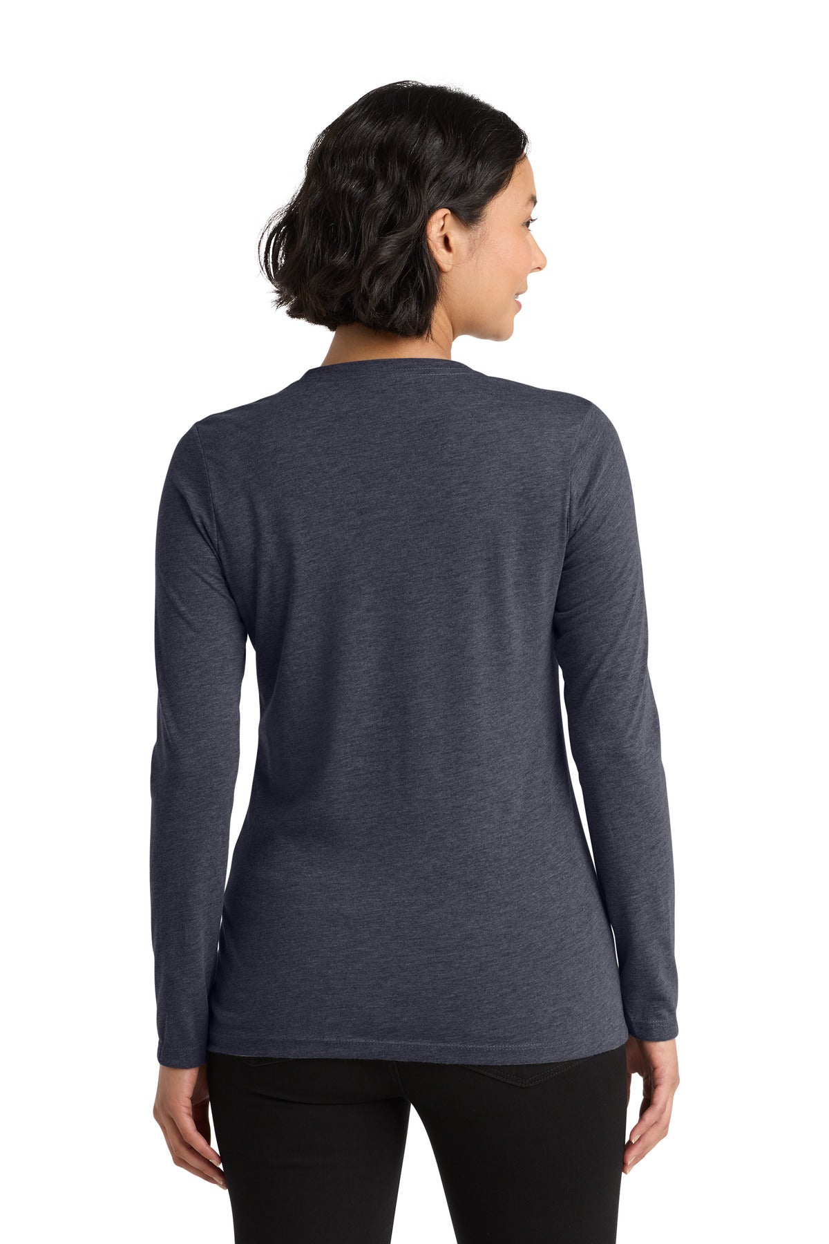 Allmade   Women's Tri-Blend Long Sleeve Tee - Rebel Blue