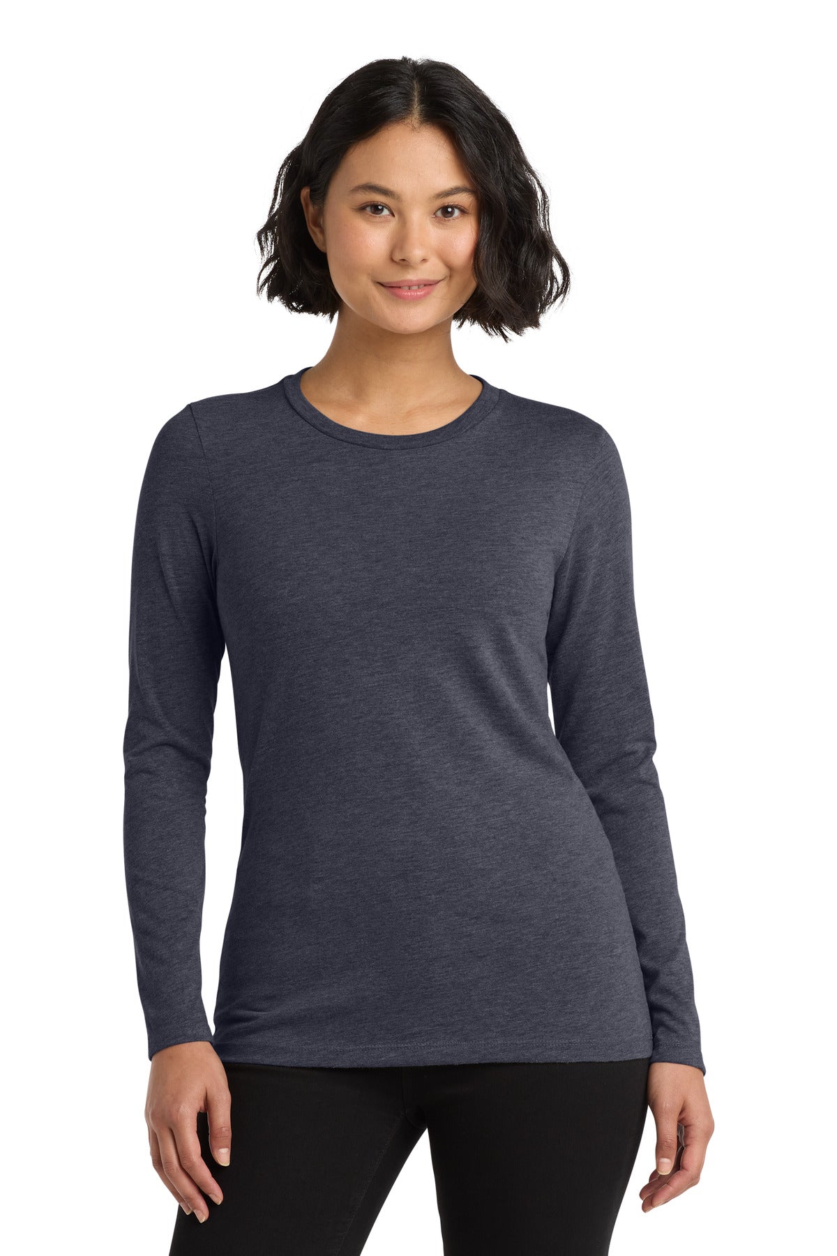 Allmade   Women's Tri-Blend Long Sleeve Tee - Rebel Blue