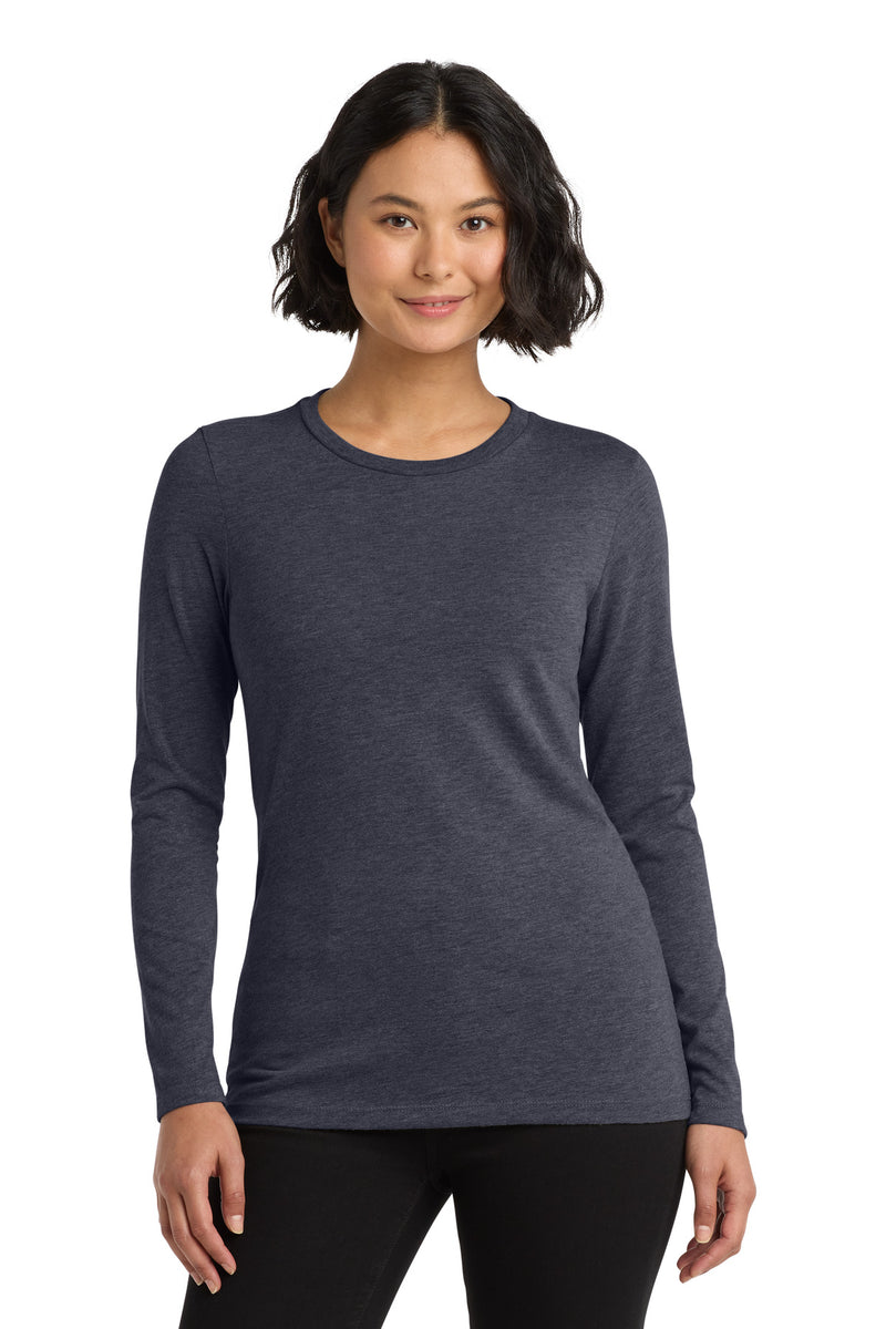 Allmade   Women's Tri-Blend Long Sleeve Tee - Rebel Blue