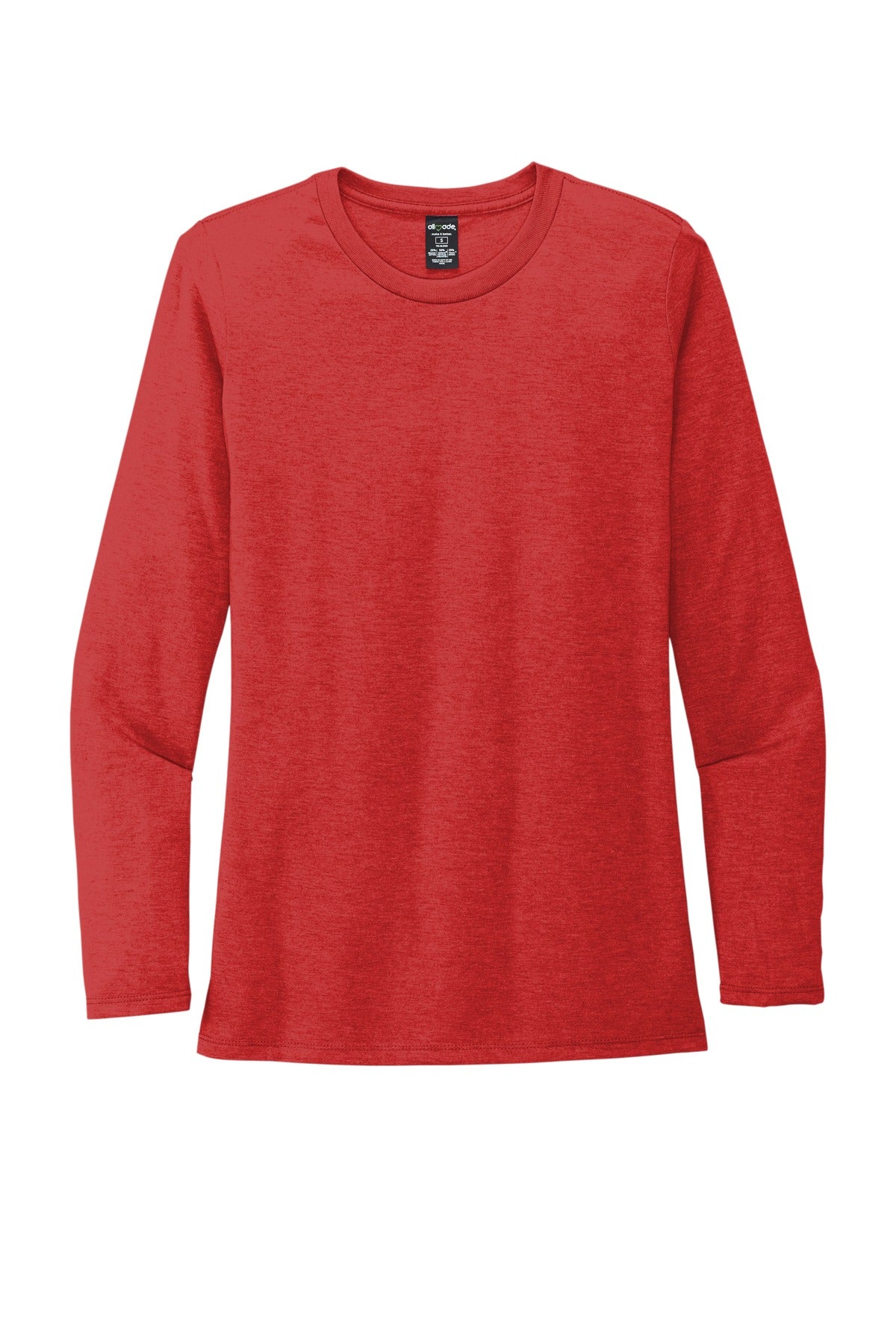 Allmade   Women's Tri-Blend Long Sleeve Tee - Rise Up Red