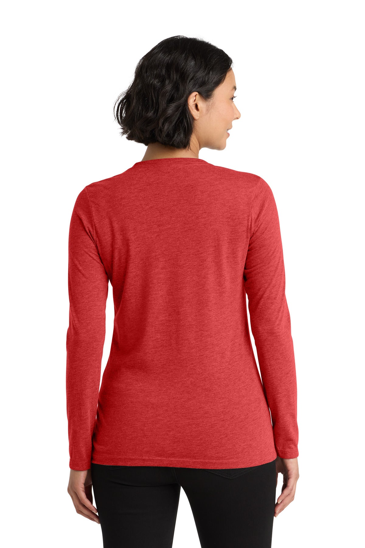 Allmade   Women's Tri-Blend Long Sleeve Tee - Rise Up Red