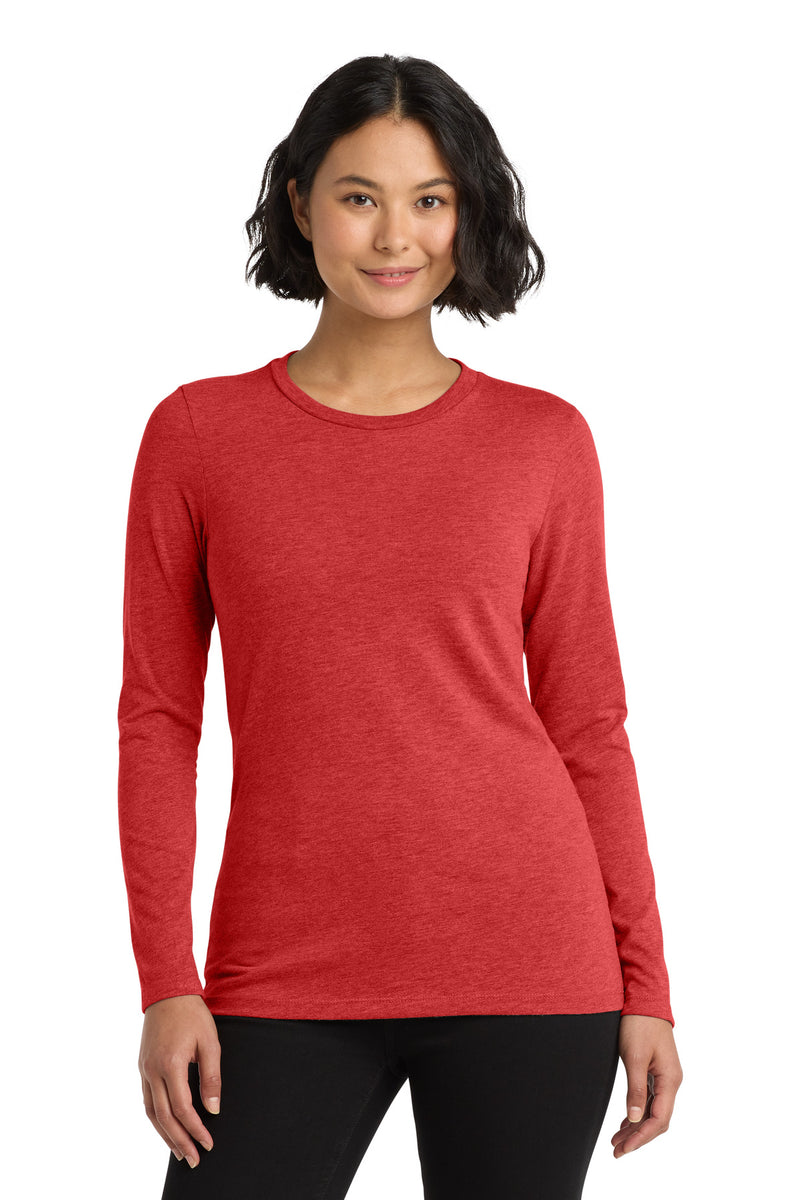 Allmade   Women's Tri-Blend Long Sleeve Tee - Rise Up Red