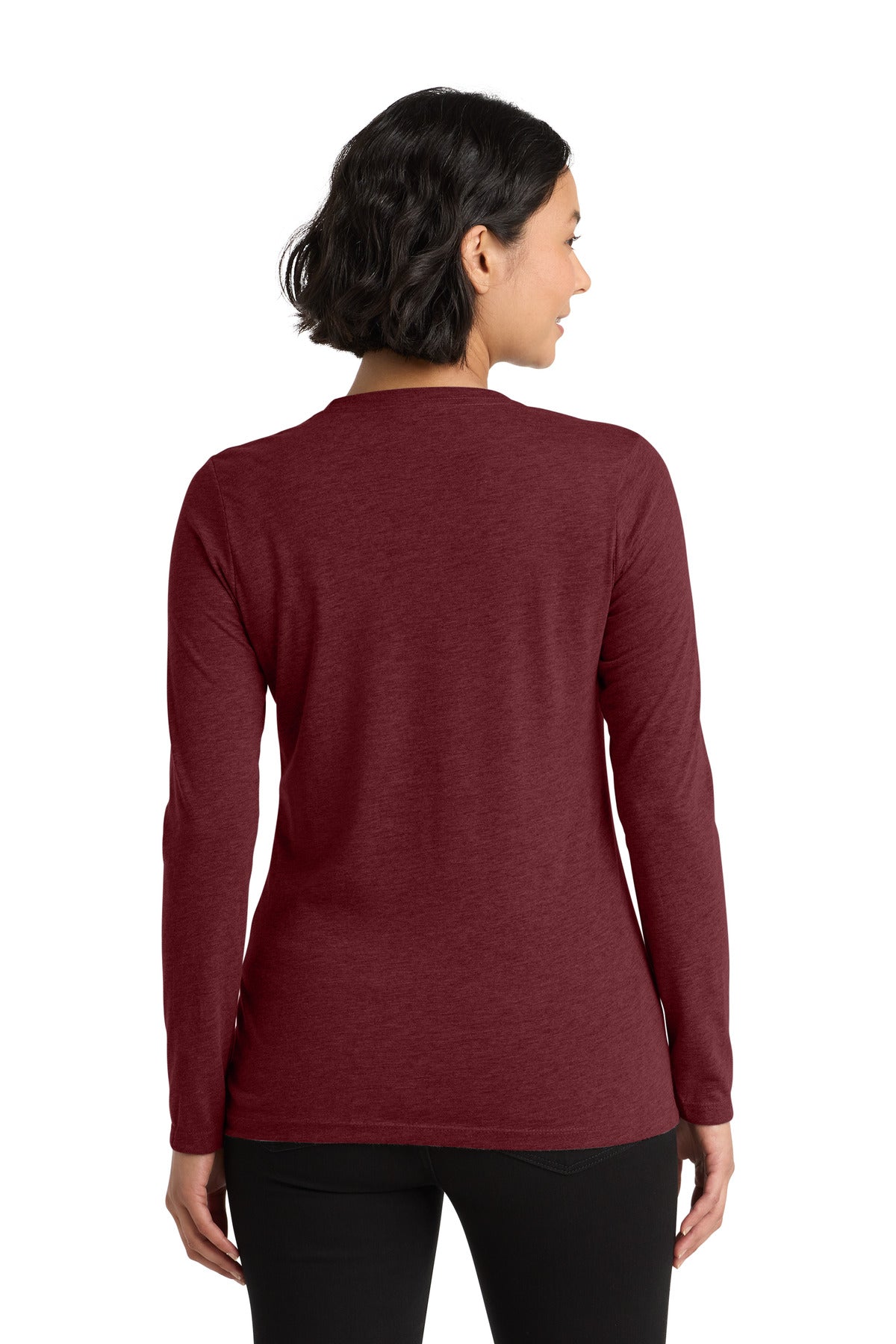 Allmade   Women's Tri-Blend Long Sleeve Tee - Vino Red