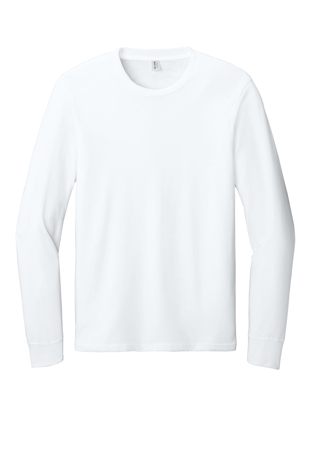Allmade Unisex Long Sleeve Organic Cotton Tee - Bright White