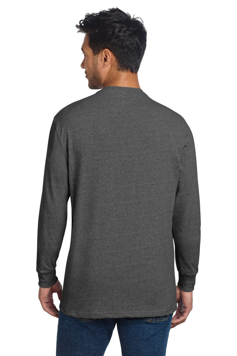 Allmade Unisex Long Sleeve Recycled Blend Tee - Reloaded Charcoal Heather