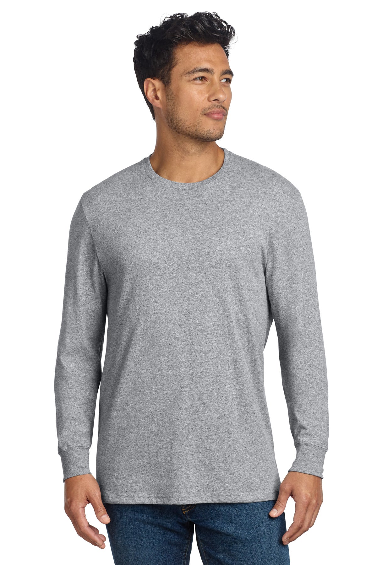 Allmade Unisex Long Sleeve Recycled Blend Tee - Remade Gray Heather