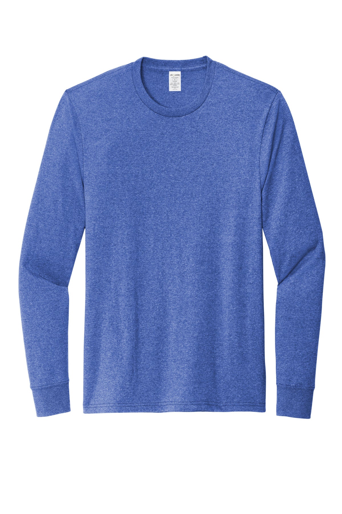 Allmade Unisex Long Sleeve Recycled Blend Tee - Reused Royal Heather