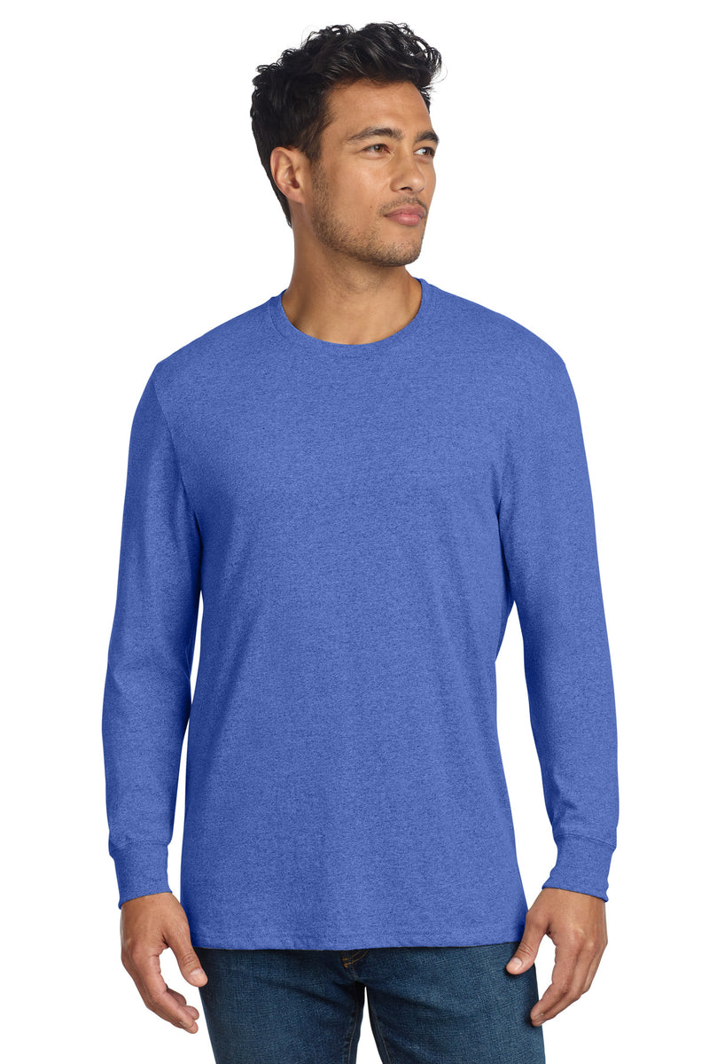 Allmade Unisex Long Sleeve Recycled Blend Tee - Reused Royal Heather