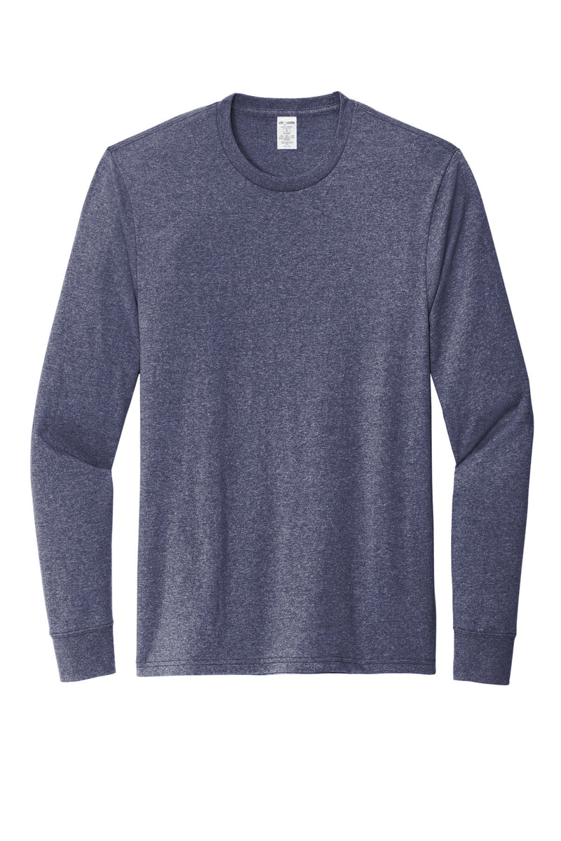 Allmade Unisex Long Sleeve Recycled Blend Tee - Salvaged Navy Heather