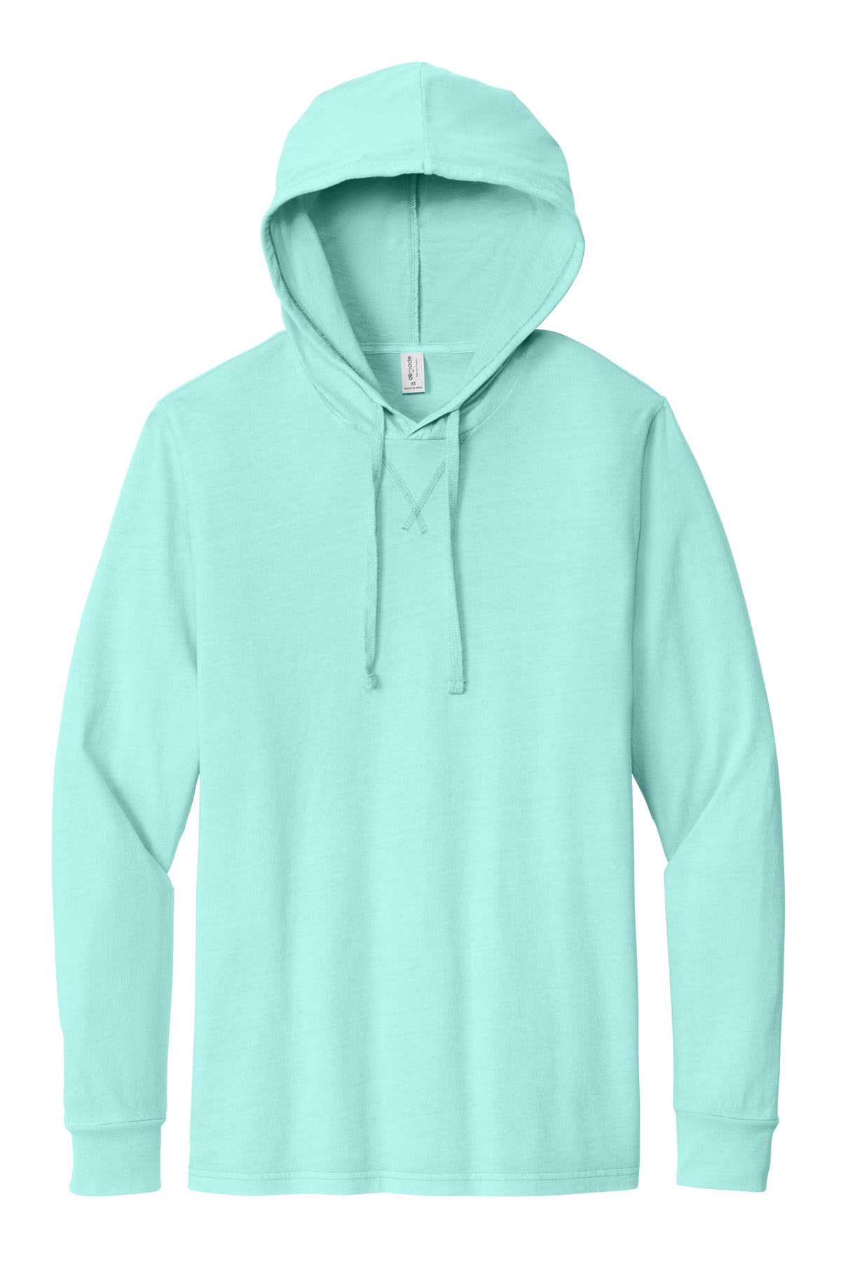 Allmade Unisex Mineral Dye Organic Cotton Hoodie Tee - Saltwater Blue